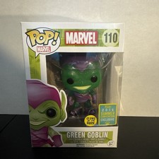 Funko Pop Green Goblin 2016 SDCC Glitter Glow GITD Glider #110 Marvel Spider-Man picture