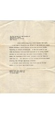 1934 Affidavit Abraham Smith Estate Boonton NJ Morris Co. Legal Document Signed picture