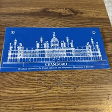 Château de Chambord, Loir-et-Cher, France Map Guide 1979 picture