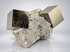Multiple Pyrite Cubic Crystals Together on Natural Marl Matrix, Rioja Spain picture