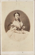 c1862 PRINCESS/QUEEN ALEXANDRA OF DENMARK CDV VICTORIAN ROYALTY COPENHAGEN PHOTO picture
