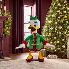 Disney 4 FT Animated Daisy Duck Interactive Christmas Holiday Decoration picture