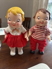 Vintage Campbell’s Soup Kids Dolls Boy & Girl Pair Original Clothes Made in USA picture