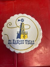 EL RANCHO VEGAS CASINO LAS VEGAS  LOGO COASTERS VINTAGE LOT OF 100 COASTERS OLD picture