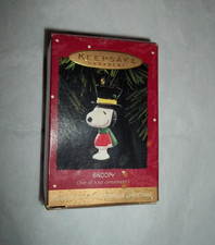 Vintage Hallmark Ornament Peanuts A Charlie Brown Christmas Snoopy Top Hat picture