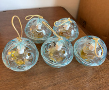 Vtg Coty Shining Scents Imprévu Eau de Toilette Mini Bottle Set of 5 Ornaments picture