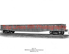 Pere Marquette 18400  Gondola  3/4 View 5-1930 Greenville Steel NEW 8x10 PHOTO picture