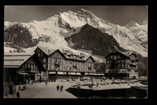Kleine Scheidegg Jungfrau Switzerland Hotel Alps RPPC Postcard picture