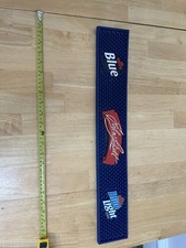 LABATT BLUE BEER PILSENER LOGO RUBBER BAR SPILL POUR MAT TAP DRAIN RUNNER picture