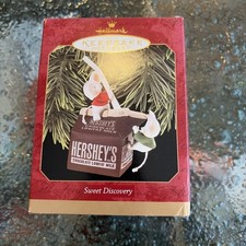 Hallmark Ornament 1997 Sweet Discovery Hershey's Milk Carton Mice Mouse picture