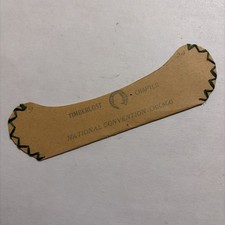 Vintage 1954 Izaak Walton League Convention Badge Headband - Timberlost Chapter picture