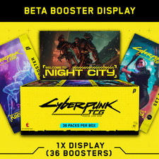 Cyberpunk TCG Welcome to Night City BETA Booster Box (36 packs) SEALED IN HAND picture