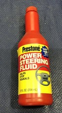 Prestone Power Steering Fluid 12oz vintage red bottle oil picture