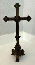 Antique Bronze crucifix on stand (made in Italy) Thanks for letting each other k picture