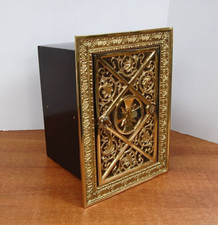 POLISHED BRASS CHURCH AMBRY WITH KEYS #253 FOR YOUR HOLY OILS picture