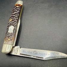Vintage Kutmaster 3 Blade Premium Stockman Knife Jigged Delrin 1960s Advertising picture