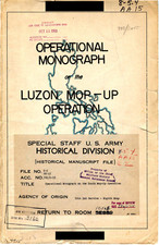 71 Page 1945 8th Eighth Army Luzon Campaign Mop Up Operation Maps on Data CD picture