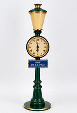 VTG LeCoultre Rue De La Paix Street Post Desk Clock - Beautiful picture