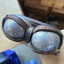 Antique Pair French Pétanque Boules Lawn Game picture