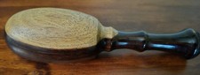 Hand Turned Two-Tone Wooden Darning Egg (Sock Darner picture