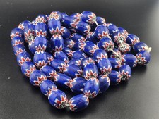 Vintage Venetian Style Chevron Beads 15mm Beautiful Strings picture
