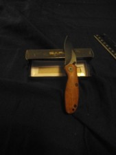 2 in  folding knife wood handle Sarge knives picture