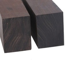 2 Pieces African Blackwood Ebony Wood Material Knife Handle Scales 12x4x2.5cm picture