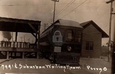 Perry OH Ohio c1910 Trolley Streetcar Depot Stati RPPC Photo Postcard COPY picture