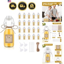 20Pcs 4 oz Swing Top Glass Bottles for Vanilla Extract Homemade,Flip Top Glas... picture
