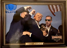 Decision 2024 Elite TRUMP, FIGHT E11 Donald Trump Serial Numbered 1/5 picture