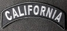 California Mini Rocker Embroidered Biker Patch picture