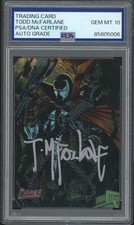 1995 Topps Image Universe #58 Todd McFarlane Signed Commando Spawn PSA AUTO 10 picture