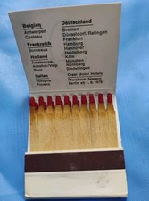 Vintage 1970s Crest Motor Hotels Europe Matchbook - Unstruck Wooden Comb RARE picture