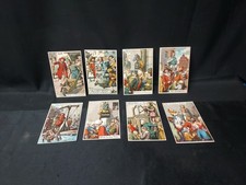 Rare c. 1910 German Medieval Torture Punishment Postcard Set Of 8 - Devil’s Mask picture