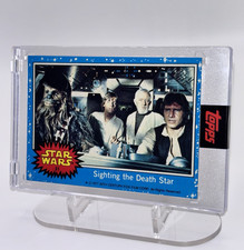 Topps 1977 Star Wars Card #31 Sighting The Death Star Mag Case n Topps Seal picture