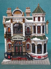 LEMAX Evergreen Drug Store Lights Village Collectibles Wall Hanging or Standing picture