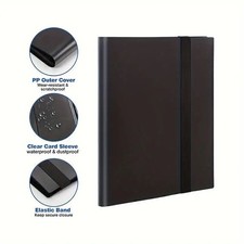 Black Collection Card Book Organizer, Holds 360 Cards with HD Clear Display Film picture