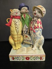 Jim Shore Heartwood Creek 2008 Caroling Cats Figurine 4010897 EUC W/Tag picture