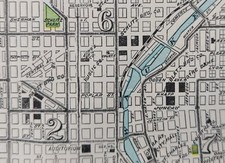 Vintage 1911 MILWAUKEE WISCONSIN Map 15