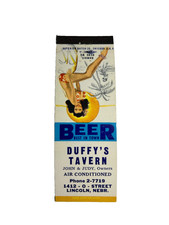 DUFFY'S TAVERN Matchbook Matchcover - LINCOLN, NEBRASKA picture