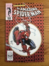 AMAZING SPIDER-MAN #1000 NYCC EXCLUSIVE JONATHAN URIBE ASM 300 HOMAGE picture
