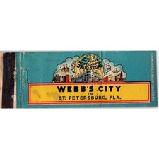 Webb's City Drug Store St. Petersburg FL Advertising Matchbook Cover MM9-8 picture