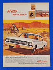 1964 OLDSMOBILE F85 CUTLASS ORIGINAL PRINT AD OLDS USA CLASSIC GM MUSCLE CAR picture