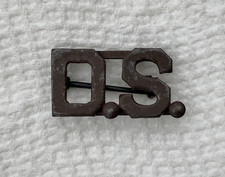Rare M1907 US Army Contract Dental Surgeon D.S. Collar Pinback Insignia Pre-WWI picture