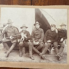 Original Spanish-American War 8th Infantry Photo Tent Rifle Puppet picture