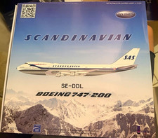 Collectors FIND New Inflight 200 Boeing 747 SAS First Edition, Limited, Perfect picture
