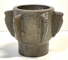 Antique Bronze Gothic Mortar 18th 17th Century Or Older picture