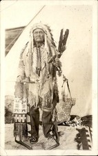 Yakima Native American elder Mabton WA Postmark c1920 Real Photo Postcard bhn picture