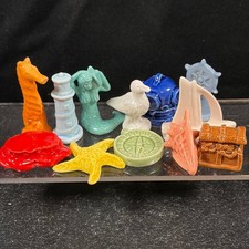 Wade England Whimsies Red Rose Tea Nautical Figurines Porcelain Set of 12 picture
