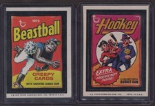1974-75 Wacky Packages VINTAGE (Funny Topps of Hockey Baseball Packs) Beastball picture